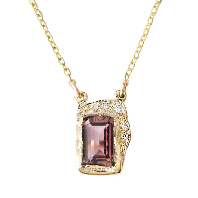 pearl necklaces for women -Reflection Pink Tourmaline Necklace