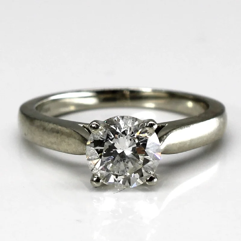 Solitaire Diamond White Gold Ring | 1.00ct SI1 H/I | SZ 5.5 |