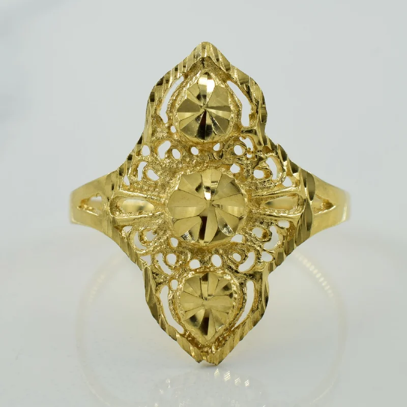 14k Yellow Gold Ring | SZ 8.5 |