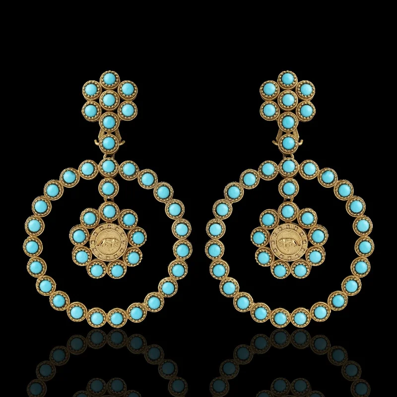 antique drop earrings for women -Fatin Earrings