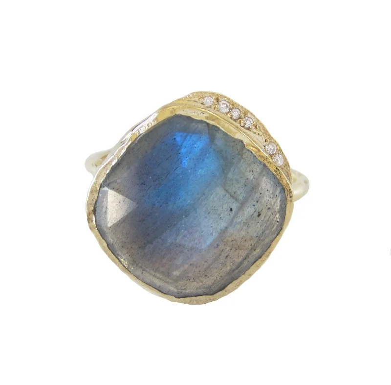 engraved necklaces for women -Labradorite Cove Ring