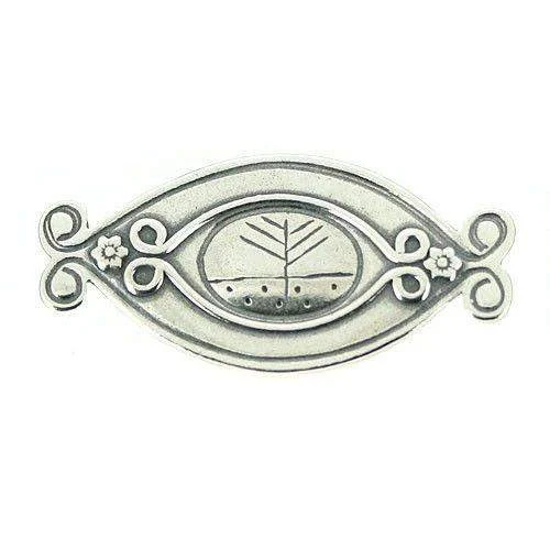 vintage gemstone brooches -Sterling Silver Brooch -B0096