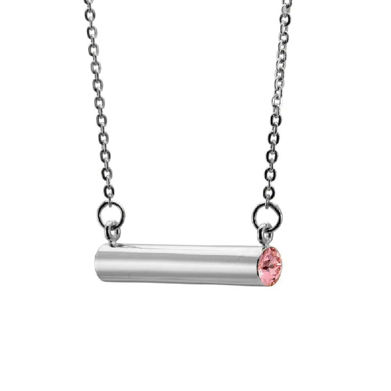 birthday gift necklaces for women -Birthstone Necklace Silver