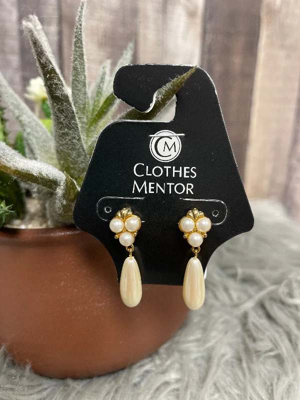 romantic pearl earrings for women -Earrings Dangle/drop By Cmf