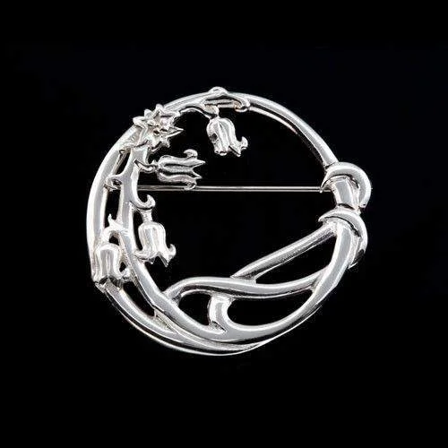 large brooches for women -Sterling Silver or Gold Brooch - B250