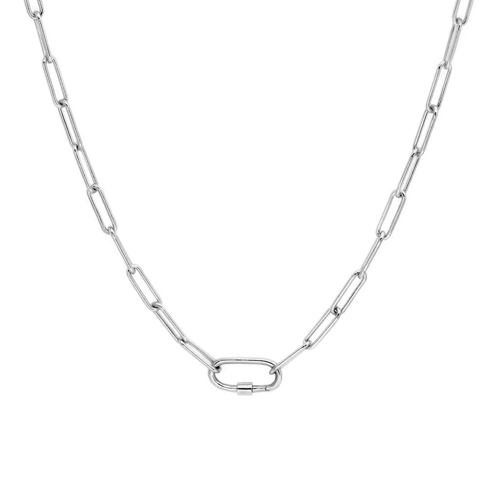 heart-shaped necklaces for women -Silver The Daily Charm Necklace