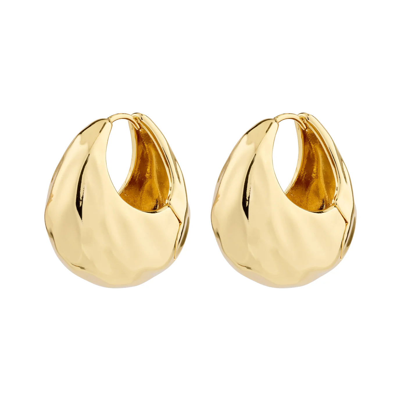 heart-shaped earrings for women -Believe Gold Plated Earrings