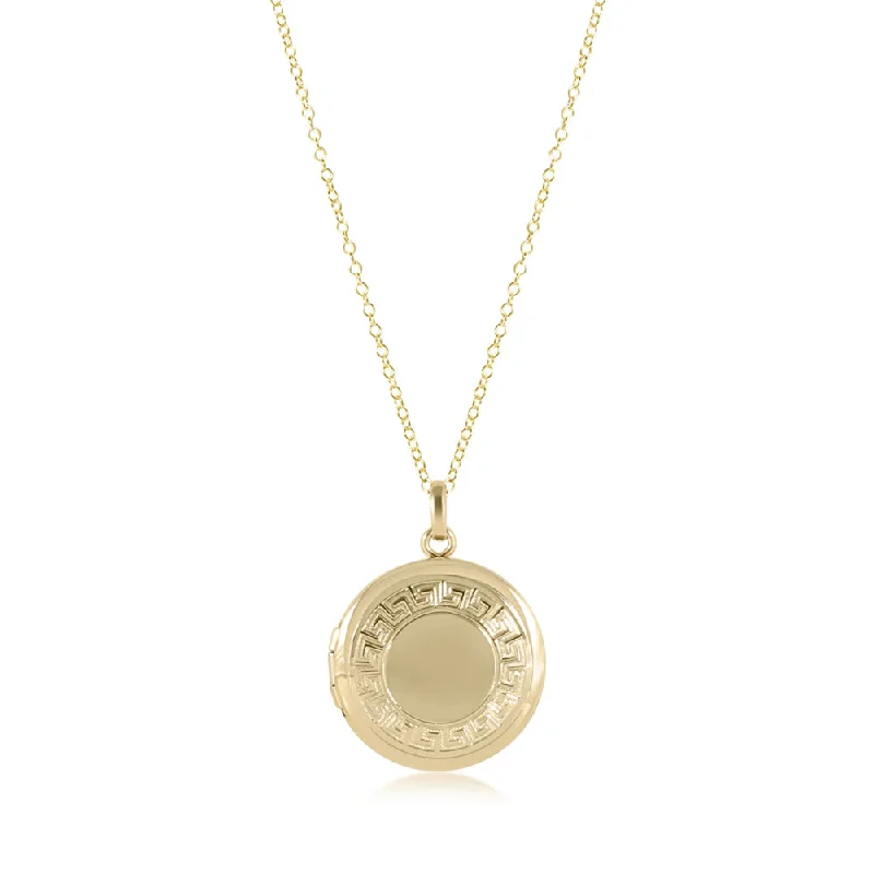 gold plated necklaces for women -Cherish Small Gold Locket