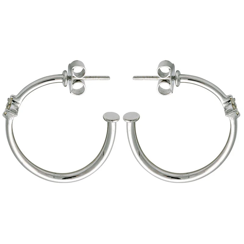 big hoop earrings for women -Earrings-Diamond