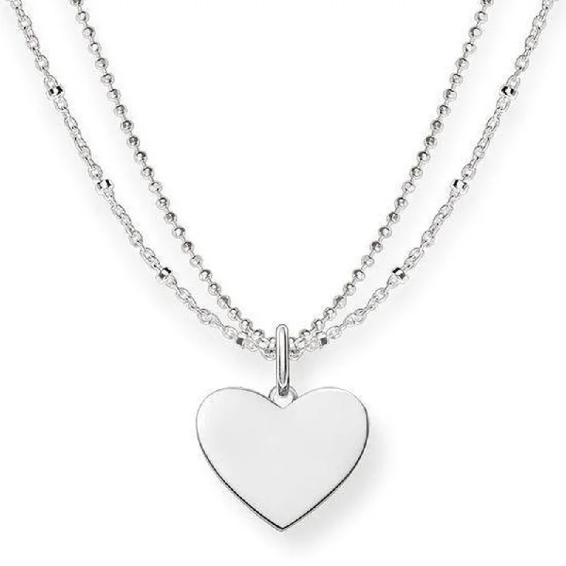 silver chain necklaces for women -Engravable Heart Necklace