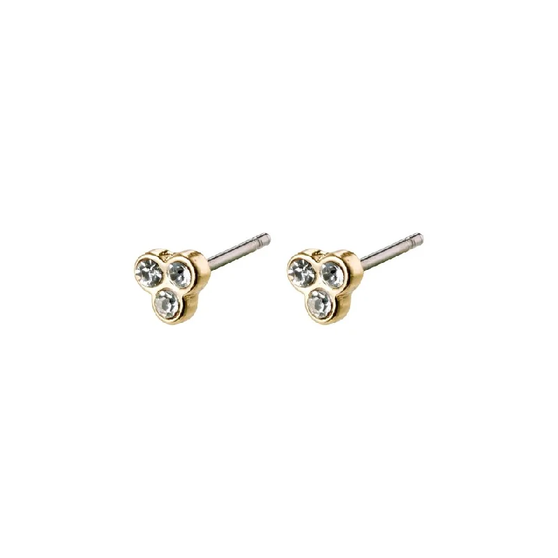 custom earrings for women -Caily Gold Plated Studs