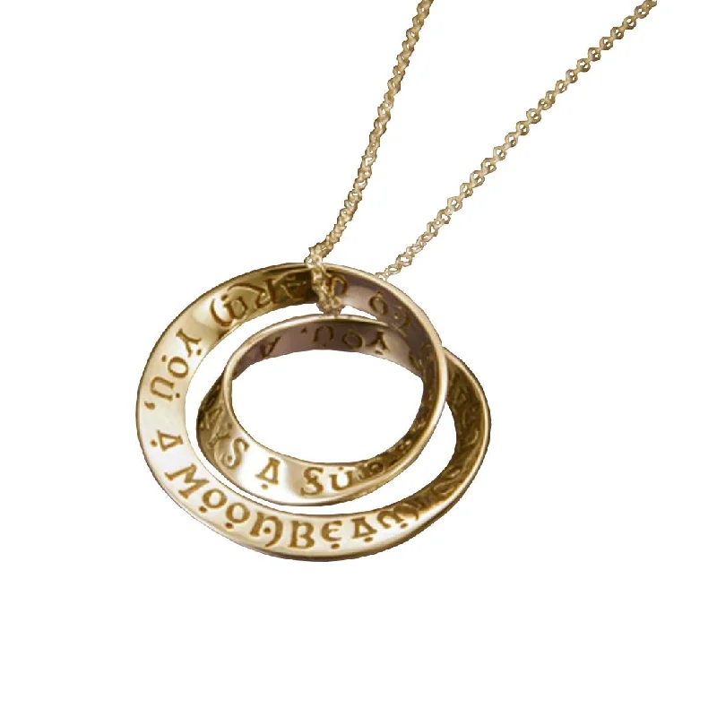 trendy necklaces for women -14K Gold Irish Blessing Necklace