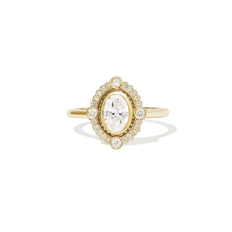 gold rings for women -Bella Diamond Mosaic Ring