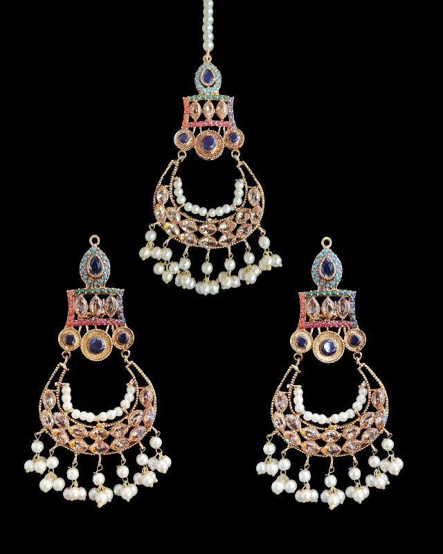 sterling silver earrings for women -Sarah Earrings & Tikka