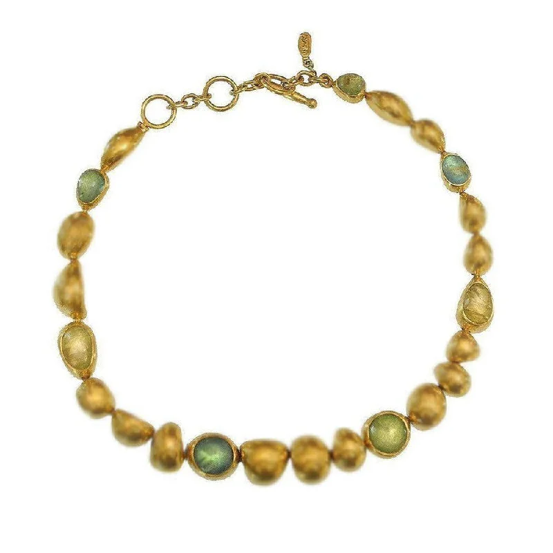 luxury gold necklaces for women -Small Graduated Pebble Necklace