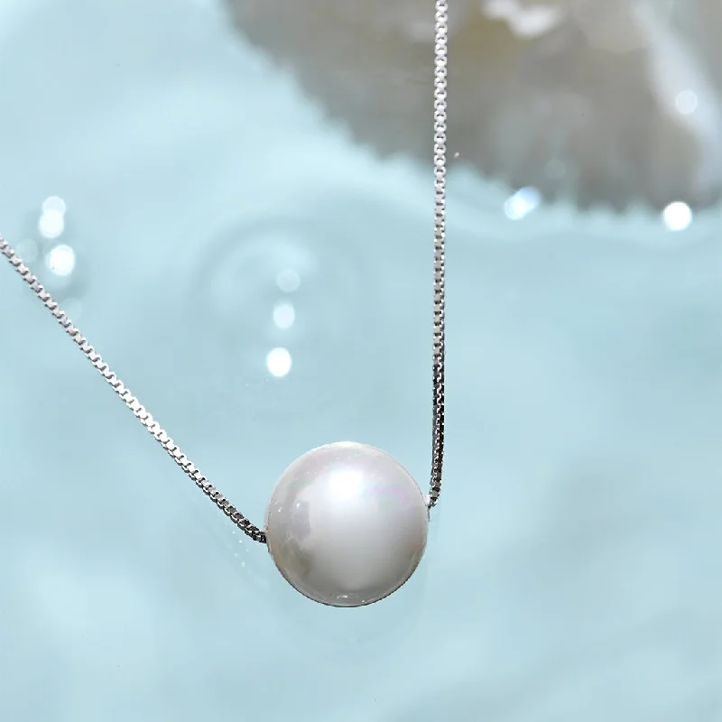 trendy necklaces for women -Pearl Eyed Senorita 925 Silver Necklace