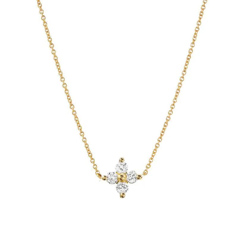 long chain necklaces for women -Tiny Star Diamond Necklace