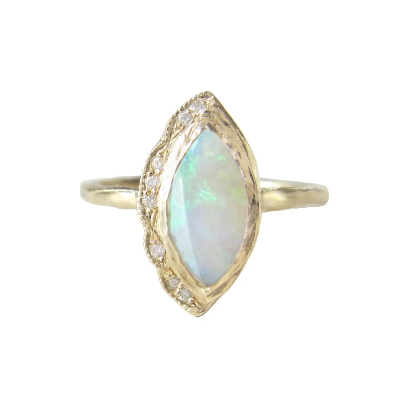 classic necklaces for women -Native Opal Ring