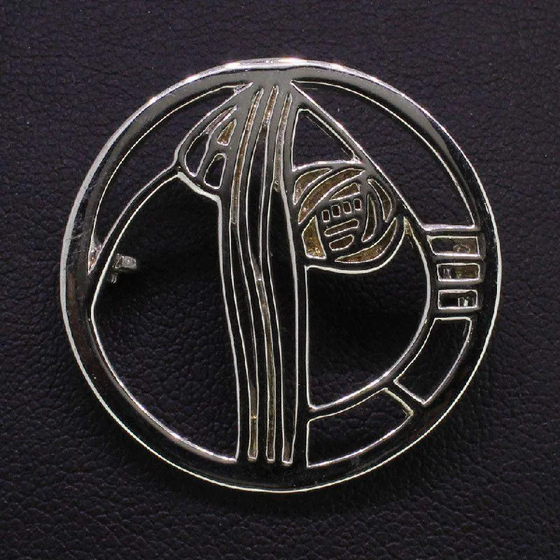 unique brooches for women -Sterling Silver Mackintosh Brooch -B710