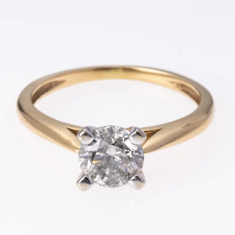 14K Yellow Gold Diamond Solitaire Ring | 0.86 ct | SZ  |