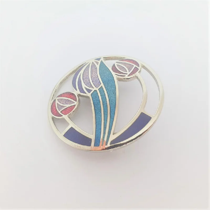 personalized brooches for gifts -Sea Gems Mackintosh Brooch - 7675