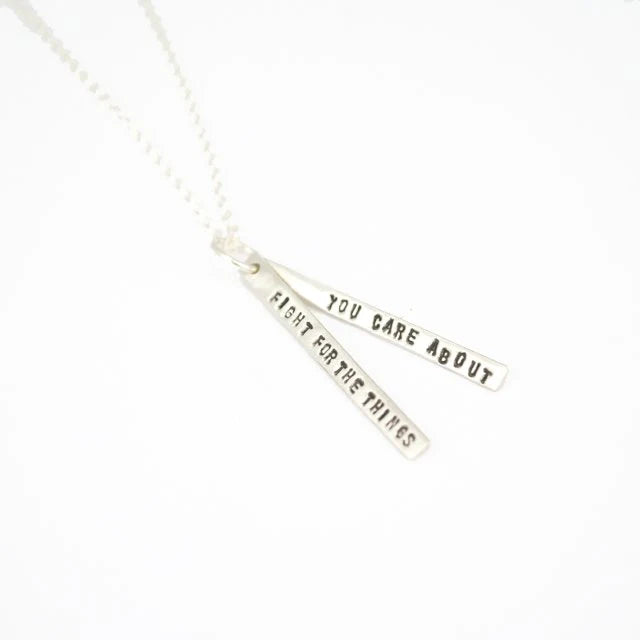 personalized gold necklaces -Ruth Bader Ginsburg Quote Necklace