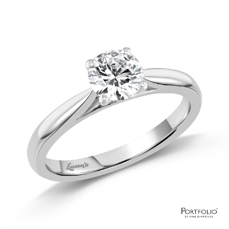 Solitaire 0.75ct D IF Diamond Platinum Ring