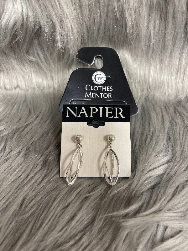 women's silver earrings -Earrings Dangle/drop By Napier