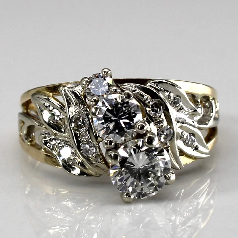 Filigree Diamond Engagement 14k Ring | 1.12ctw | SZ 7 |