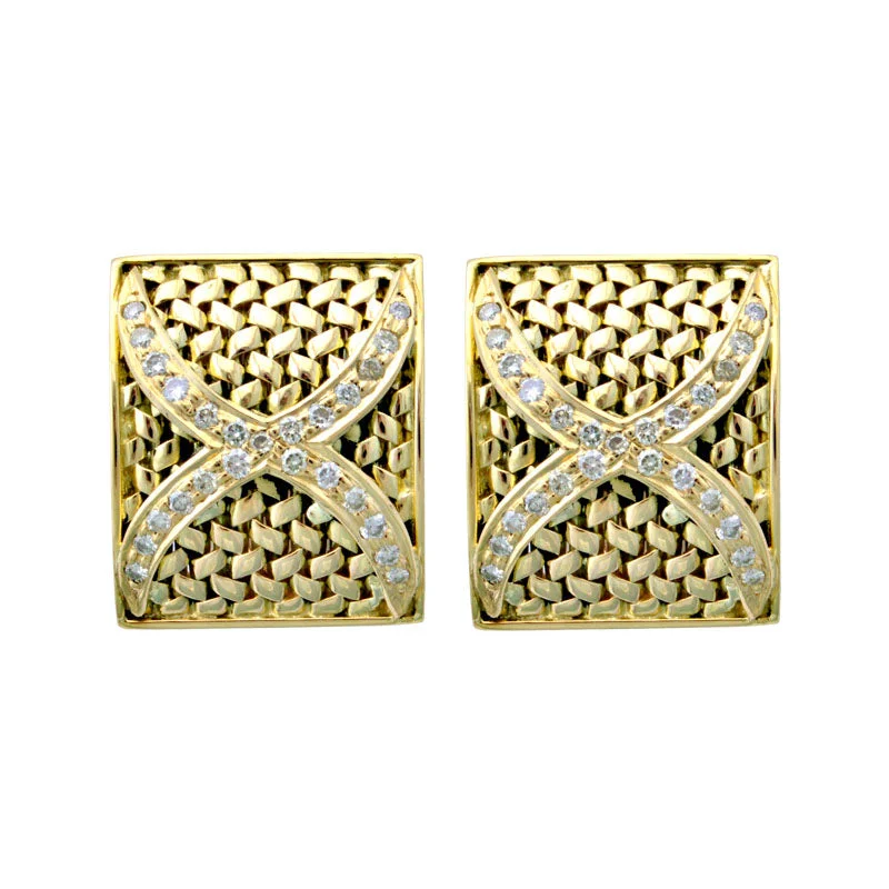 fashion earrings for women -Earrings-Diamond