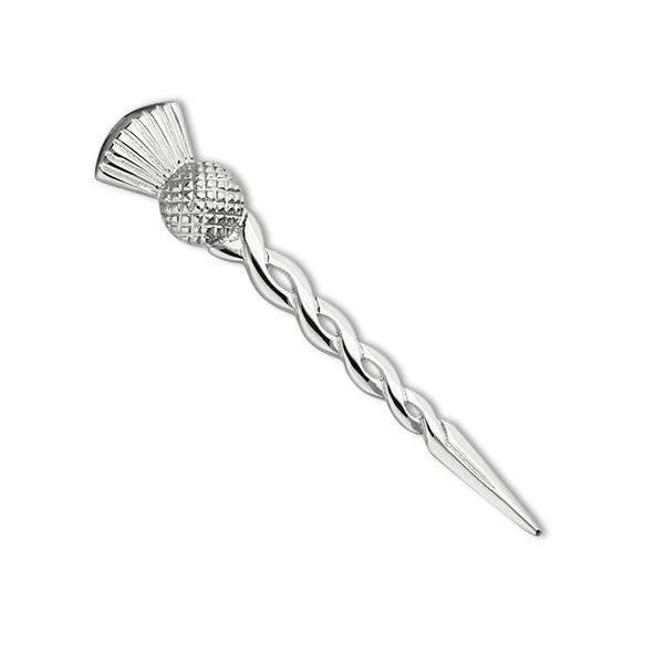 artistic brooches for women -Sterling Silver or 9ct Gold Kilt Pin - B150  ORT