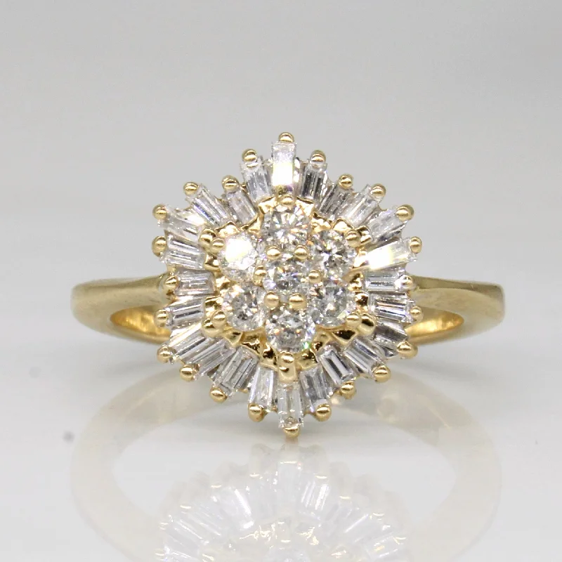 Diamond Cluster Ring | 0.64ctw | SZ 6.5 |