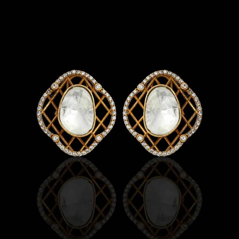 sparkling earrings for women -Resa Studs