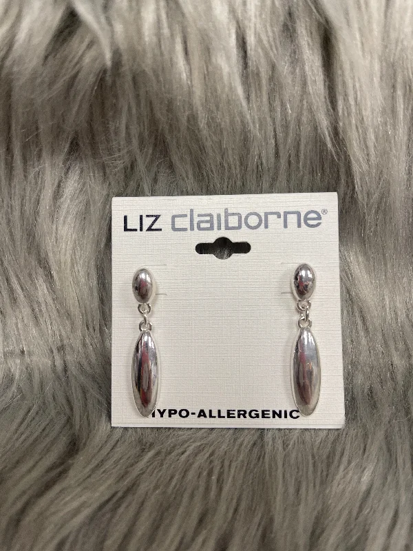 elegant gemstone earrings -Earrings Dangle/drop By Liz Claiborne