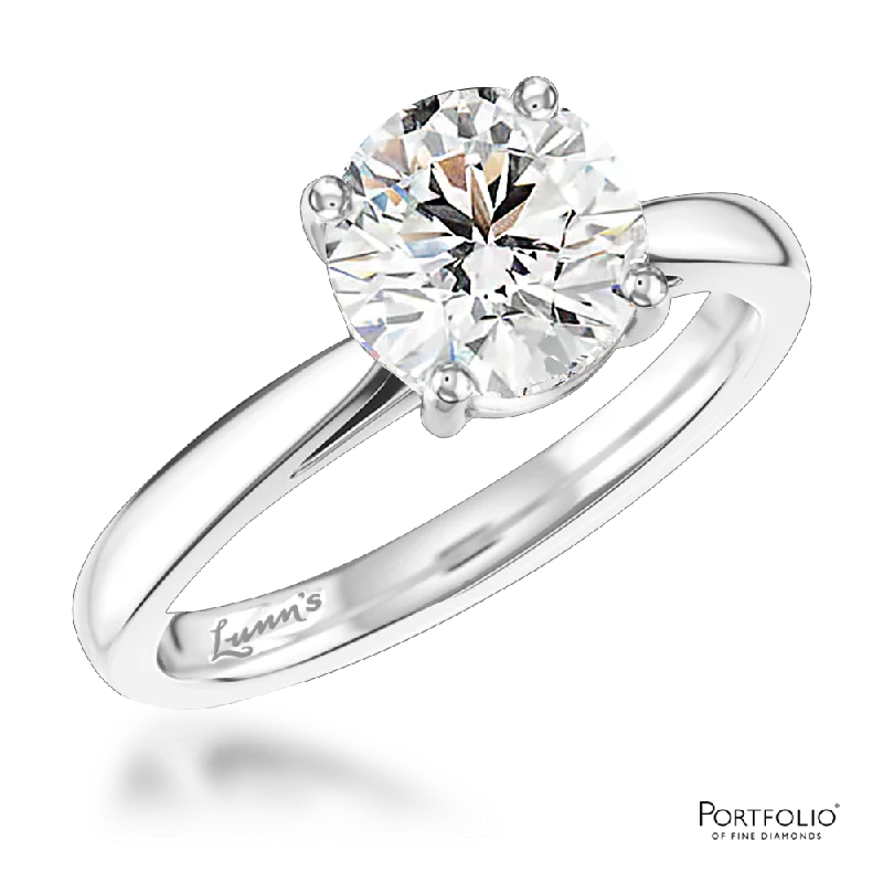 Solitaire 0.80ct I SI1 Diamond Platinum Ring