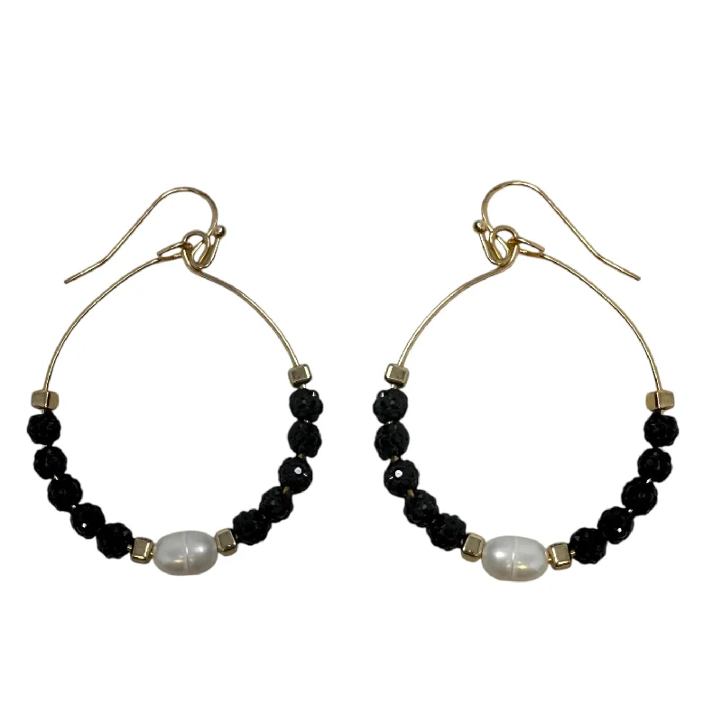 luxury gold earrings for women -Beaded Drop Earrings Featuring Faux Pearl Accents By Unbranded