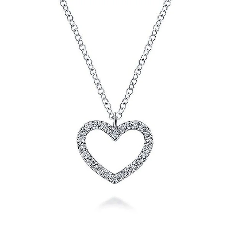 personalized zodiac necklaces -Petite Diamond Heart Necklace